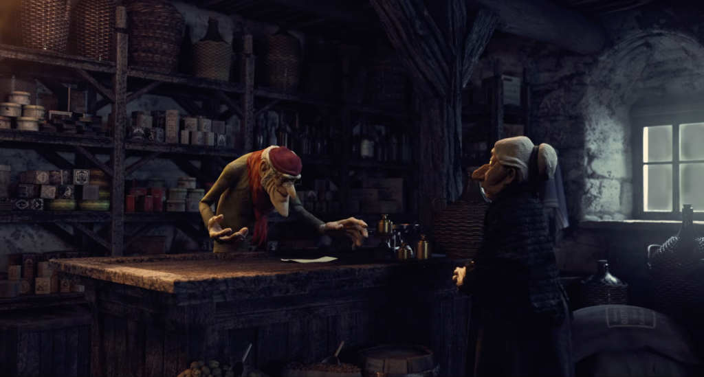 Σκηνή από το animation «Σταχομαζώχτρα»